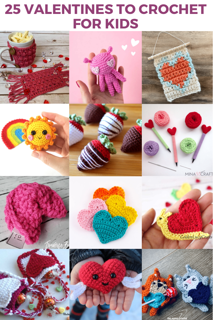 25 Crochet Valentines for Kids — CLICKETY STICKS